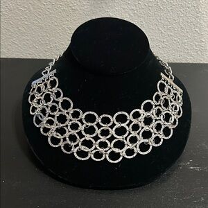 Elegant Silver Chain Link Necklace